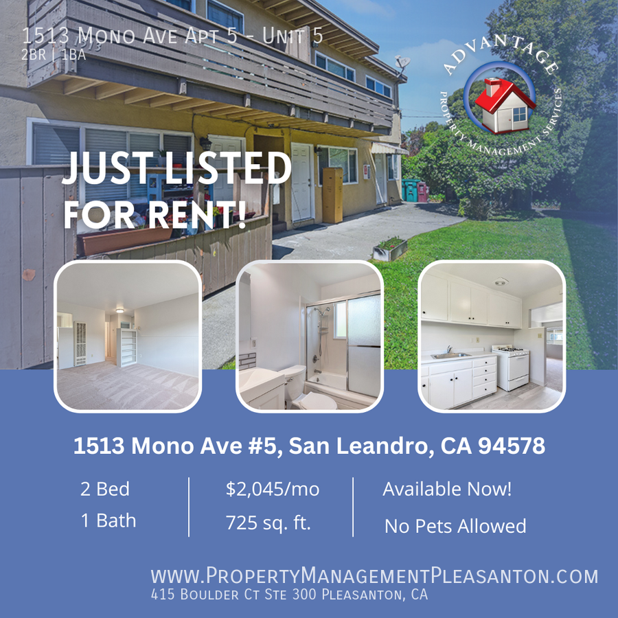 Nice Top Floor 2 Bed, 1 Bath, 725 sq. ft. Apartment near Bayfair Mall property image