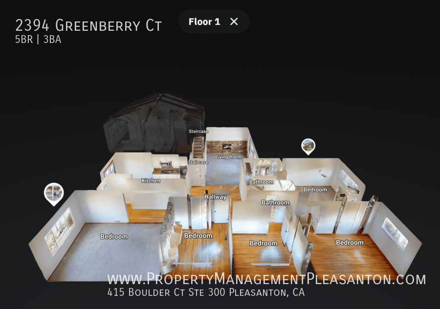 Nice 5 Bed, 3 Bath, 2,338 sq ft house located near downtown Pleasanton property image