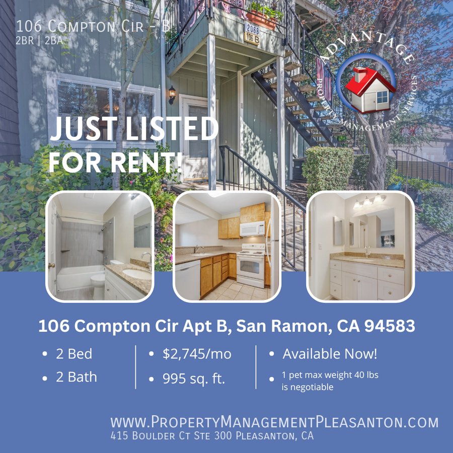 2 Bed/2 Bath 995sq ft Condo Minutes from Diablo Plaza property image