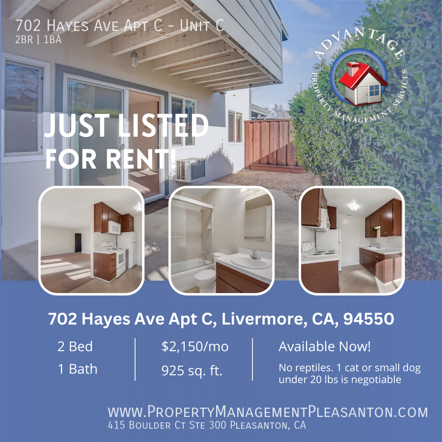 2 Bed / 1 bath, 925 sq ft off East Ave property image