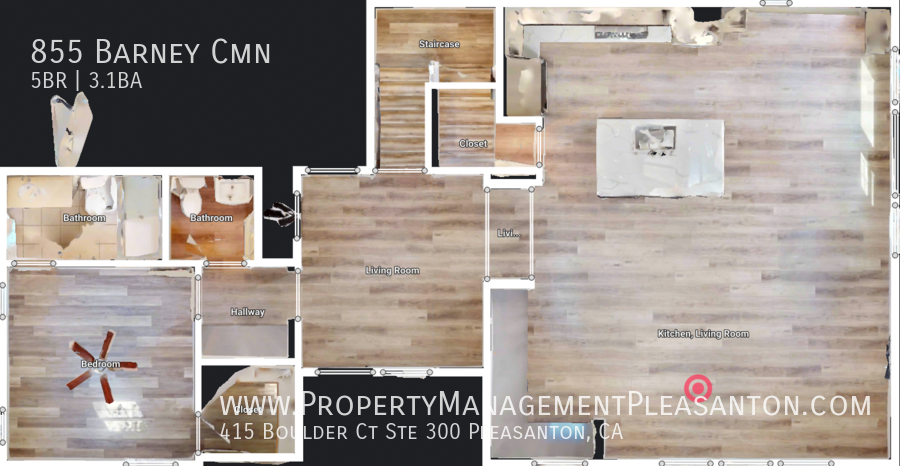 5 bed, 3.5 bath, 2,616 sq. ft. home with full bed/bath downstairs property image