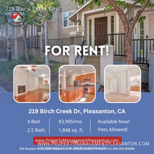 Lovely Tri-Level 3-Bed w/ Office, 2.5-Bath by Downtown Pleasanton property image