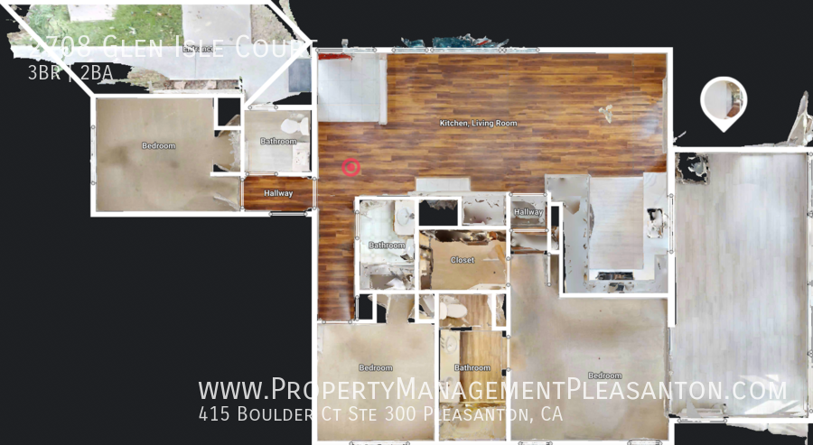 3 bedroom, 2.5 bathroom, 1,293 sq. ft. single-story property image