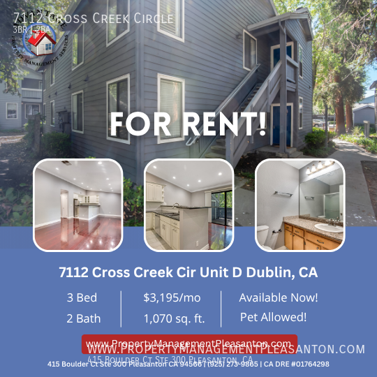 Top Floor 3 bed / 2 bath, 1,070 sq ft condo near Iron Horse Trail property image